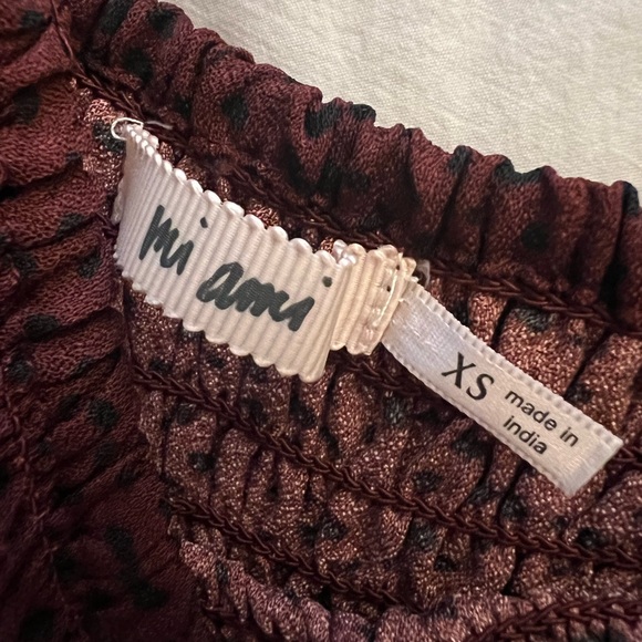 Francesca’s Mi Amor Becca Ruffle Strap Jumpsuit - XS, Burgundy Red/Black Print - Picture 6 of 10